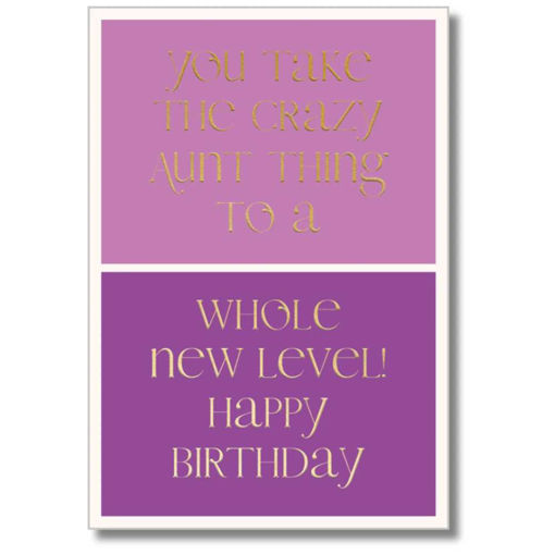 Picture of AUNTIE HUMOROUS BIRTHDAY CARD